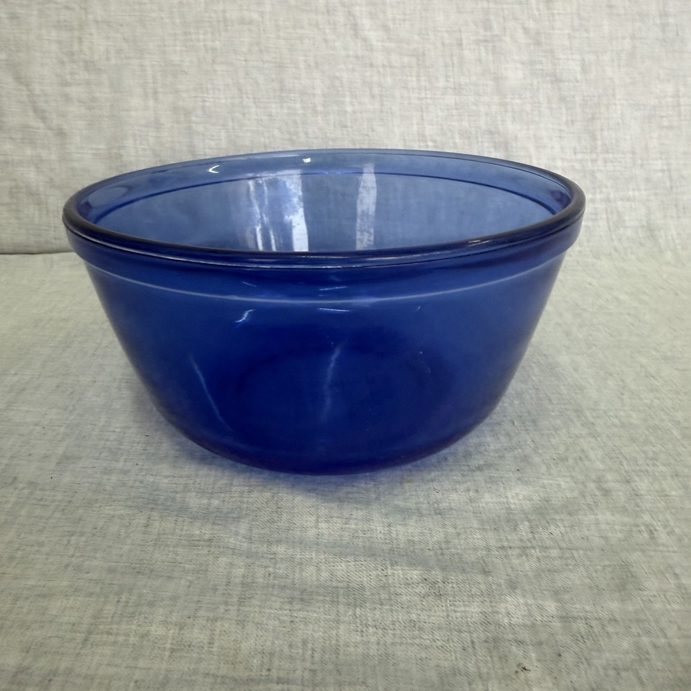 Vintage Anchor Hocking Cobalt Blue Glass Mixing Bowl Ovenware 1 Qt 1-Quart 1056